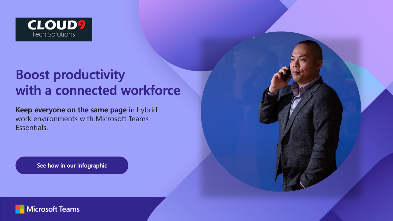 Connect your team with Teams Essentials Infographic
